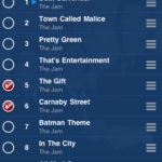 Current playlist in edit mode
