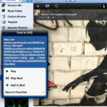 Use the browser to access and play web based services like SoundCloud.