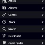 Main Menu on iPhone