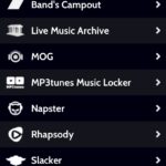 Apps Menu on iPhone