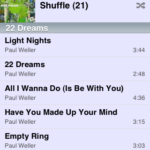 Albums Tracks in iPeng 1.1