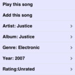 TrackInfo Menu